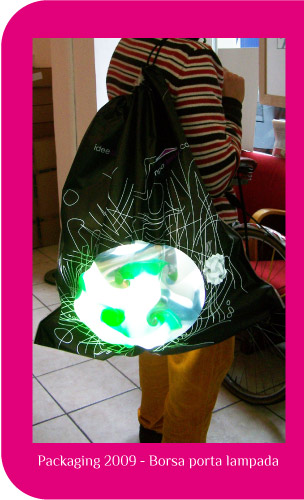Borsa porta lampada lampadesign